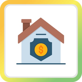 Home Insurance Creative Icon Design vector