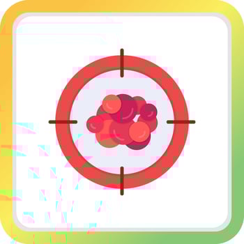 Cancer Target Creative Icon Design vector