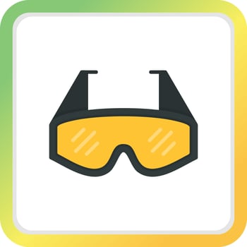 Lab Glasses Creative Icon Design vector