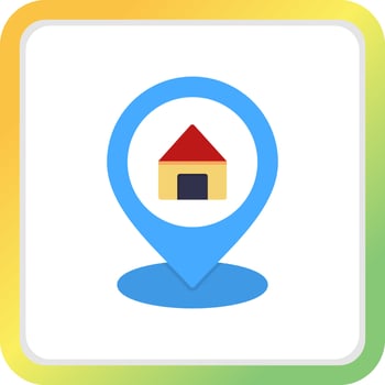 Property Location Creative Icon Design vector