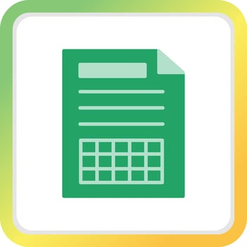 Spreadsheet Creative Icon Design vector