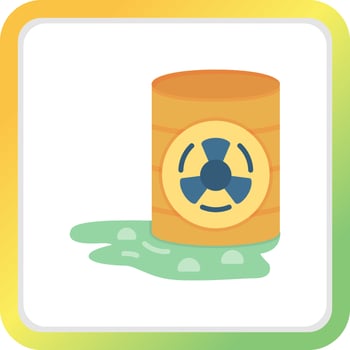Toxic Waste Creative Icon Design vector