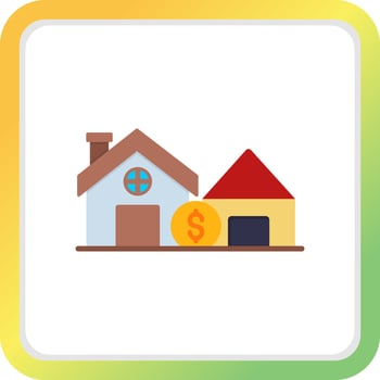 House Sale Creative Icon Design vector