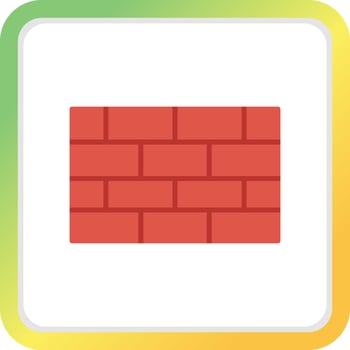 Brick Wall Creative Icon Design vector