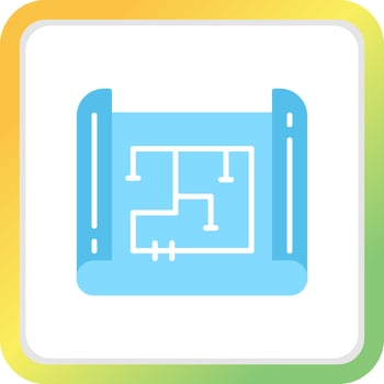 Blueprint Creative Icon Design vector