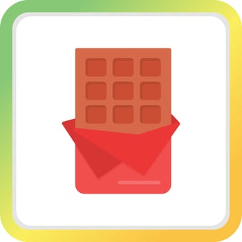 Chocolate Bar Creative Icon Design vector