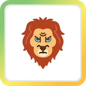 Lion Creative Icon Design vector