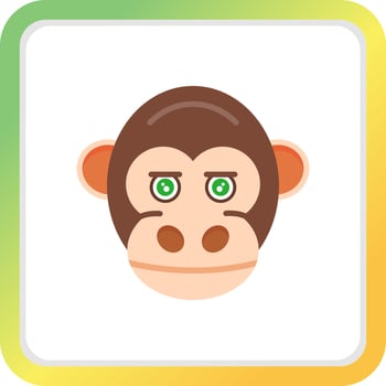 Monkey Creative Icon Design vector