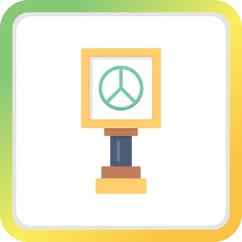 Peace Sign Creative Icon Design vector