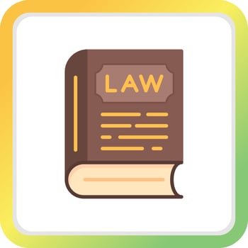 Law Book Creative Icon Design vector
