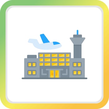 Airport Creative Icon Design vector