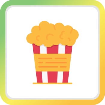 Popcorn Creative Icon Design vector