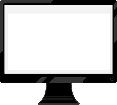 Black frame computer screen png