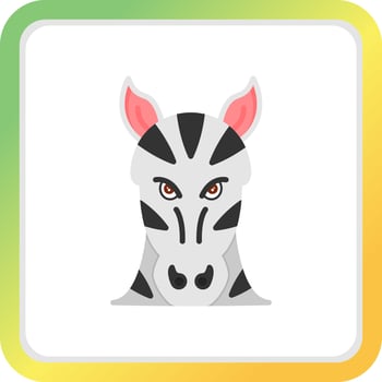 Zebra Creative Icon Design vector