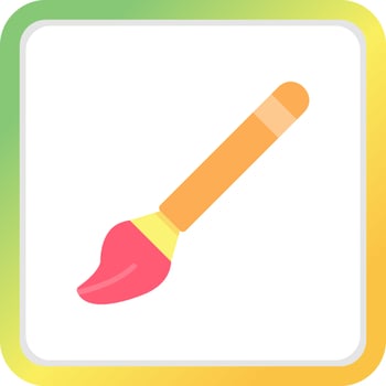 Paint brush Creative Icon Design vector