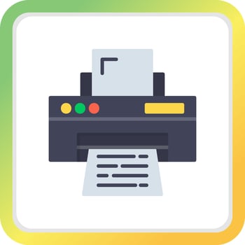 Printer Creative Icon Design vector