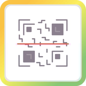 Qr Code Creative Icon Design vector