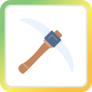 Pickaxe Creative Icon Design vector