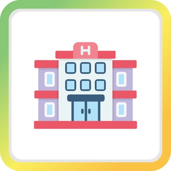 Hospital Creative Icon Design vector