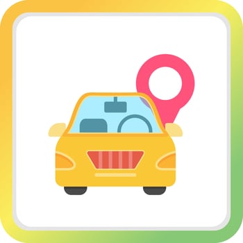 Car Location Creative Icon Design vector
