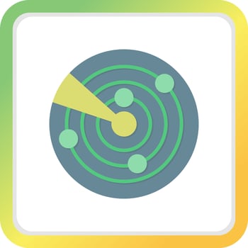 Radar Creative Icon Design vector