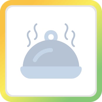 Serving Dish Creative Icon Design vector