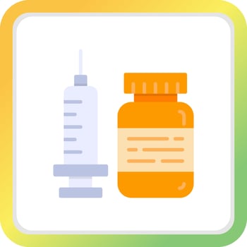 Vaccine Creative Icon Design vector