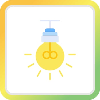 Lightbulb Creative Icon Design vector