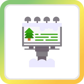 Billboard Creative Icon Design vector