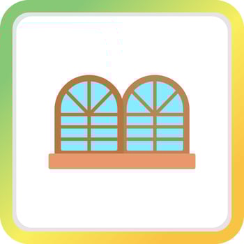 Window Creative Icon Design vector