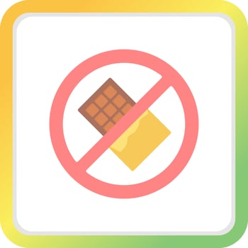 No Chocolate Creative Icon Design vector
