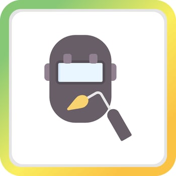 Welding Mask Creative Icon Design vector