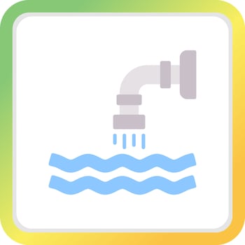 Waste Water Creative Icon Design vector