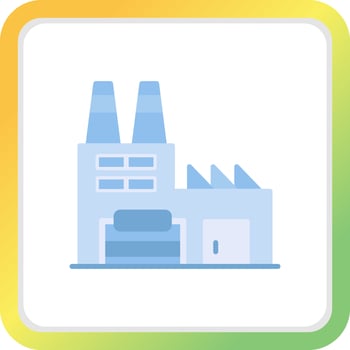 Recycling Plant Creative Icon Design vector