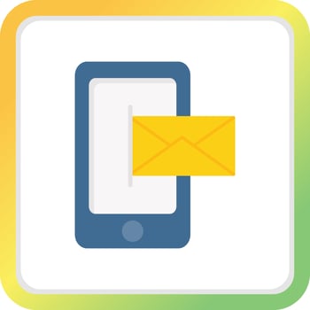 Mobile Email Creative Icon Design vector