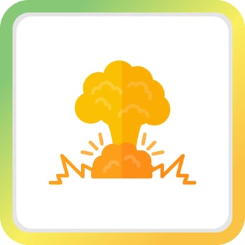 Explosion Creative Icon Design vector