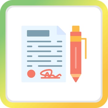 Contract Creative Icon Design vector