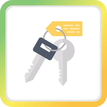 Room Key Creative Icon Design vector