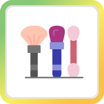 Brushes Creative Icon Design vector