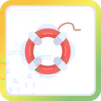Life Saver Creative Icon Design vector