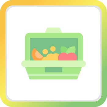 Lunch Box Creative Icon Design vector