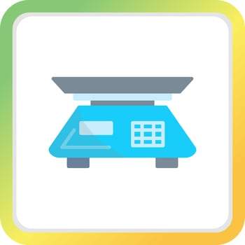 Food Scale Creative Icon Design vector