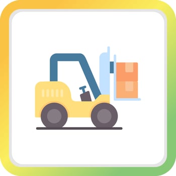 Forklift Creative Icon Design vector