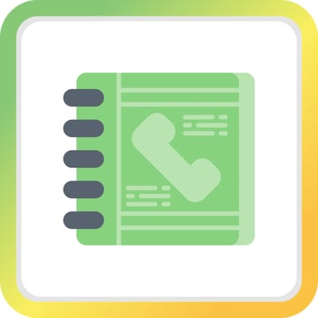 Phonebook Creative Icon Design vector