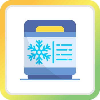 Freezer Creative Icon Design vector