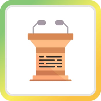 Lectern Creative Icon Design vector