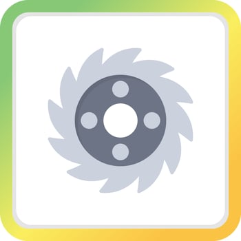 Saw Blade Creative Icon Design vector