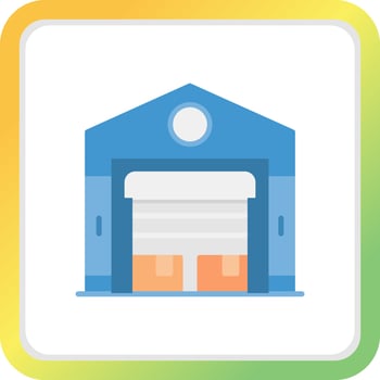 Warehouse Creative Icon Design vector
