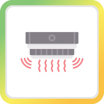 Smoke Detector Creative Icon Design vector