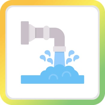 Waste Water Creative Icon Design vector
